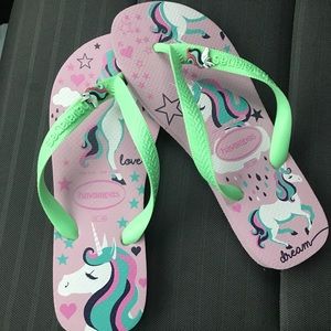 Havaianas Flip Flops Fantasy Unicorn Print